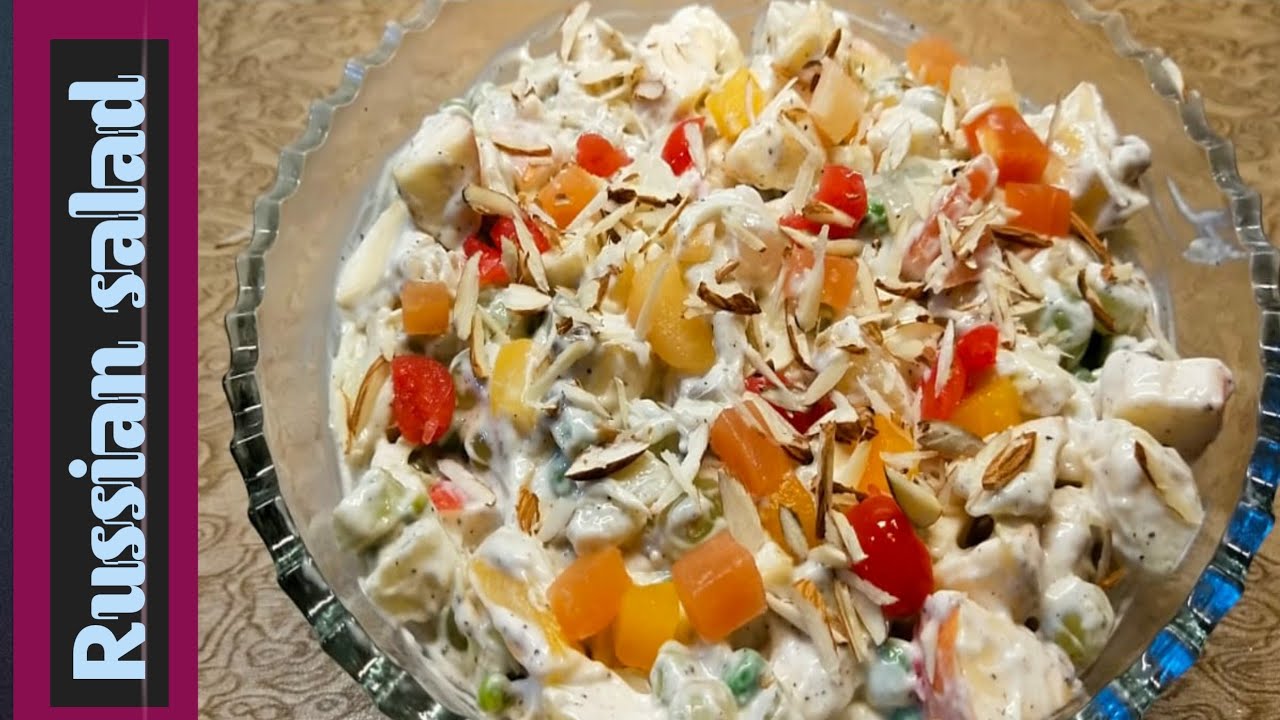 How to make russian salad By Sadia's Cooking Diaries | Healthy russian salad | Best for all parties