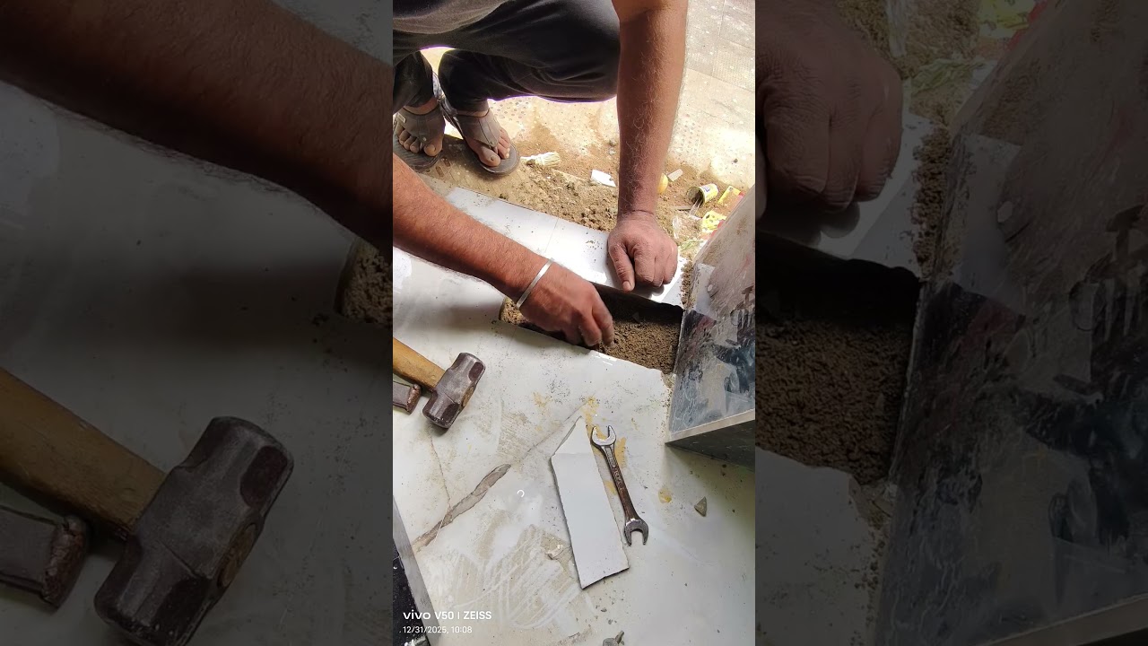 @Toughened glass installation