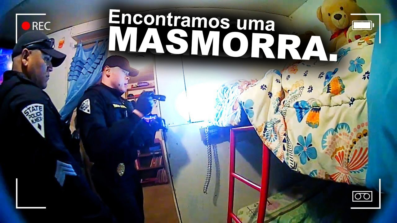 Heróis policiais salvam crianças presas em casa dos horrores