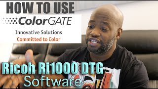 Ricoh Ri1000 Dtg | How to use Colorgate Rip Software