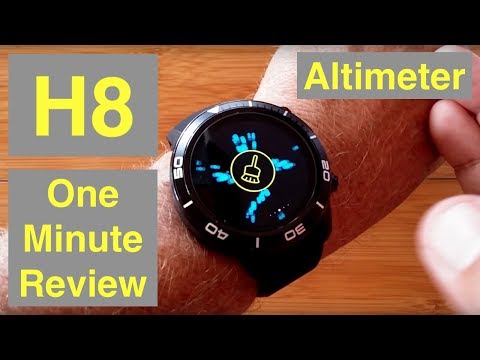 MICROWEAR H8 4G Android 7.1.1 IP68 Waterproof Altimeter, Always Time Smartwatch: One Minute Overview