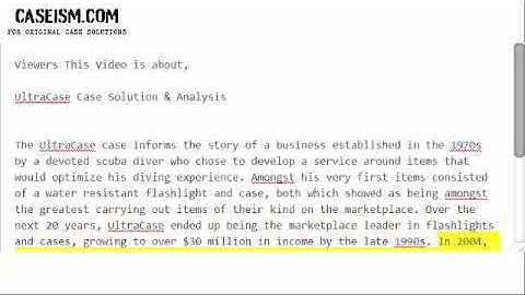 UltraCase  Case Solution & Analysis- Caseism.com