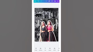 How to create Asthetic photo frame in canva | Gift Ideas | white outline | photo collage