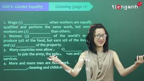 Tiếng anh lớp 10 - Unit 6: Gender equality - Listening