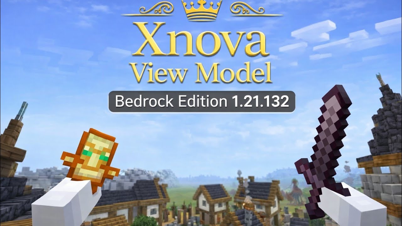 EL mejor VIEW MODEL para minecraft Bedrock 1.21!!! - YouTube