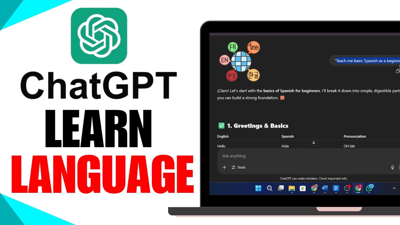 How to Learn Any Language Using ChatGPT | Step-by-Step Guide 2025 - YouTube