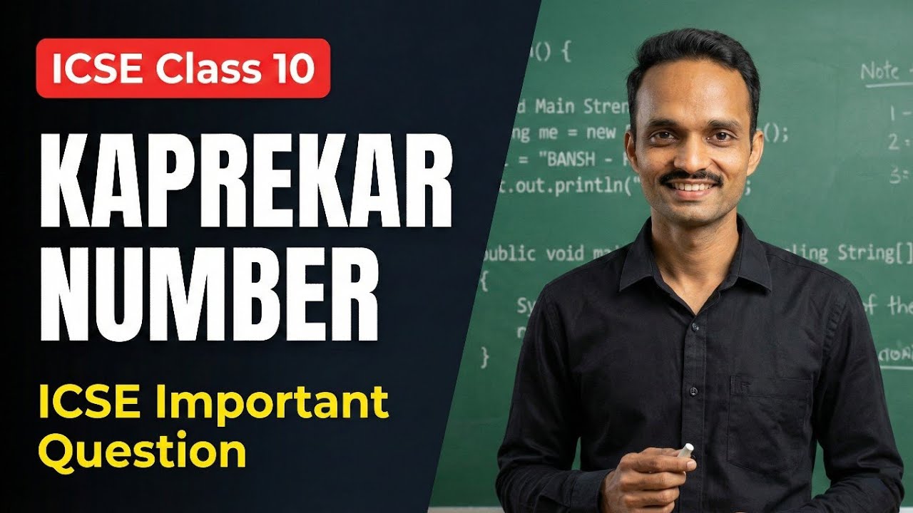 Kaprekar Number in Java | Important Program 2026 Boards | ICSE Class 10 ...