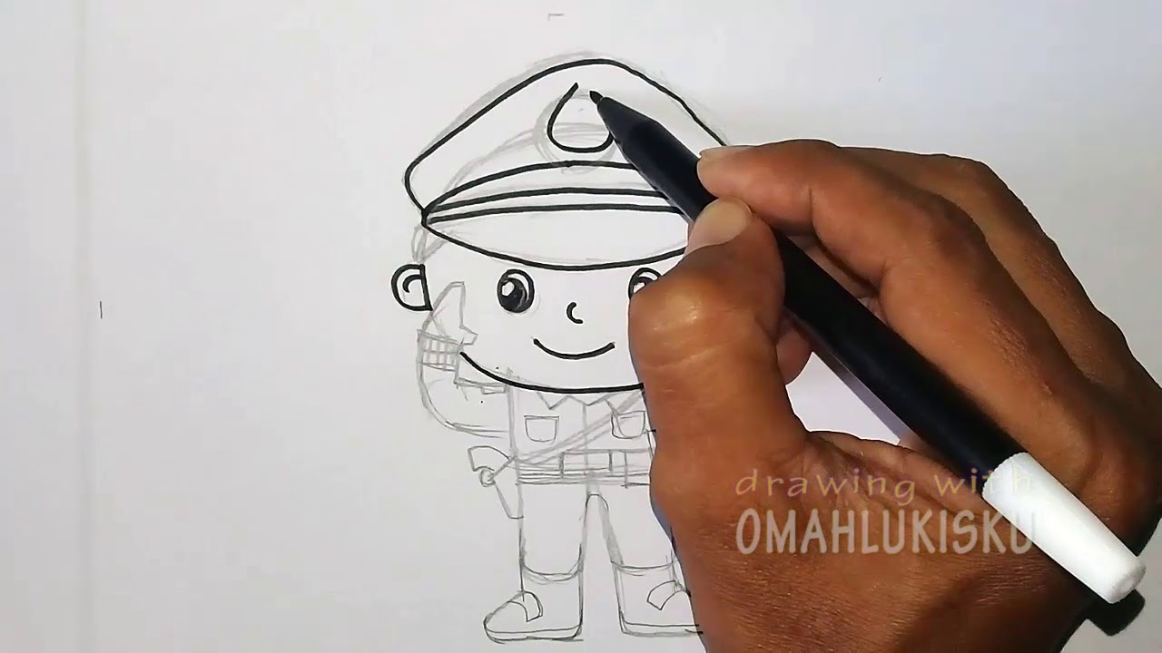 Menggambar Polisi Untuk Anak YouTube