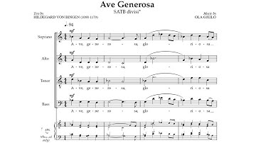 The Choir of Royal Holloway, Rupert Gough - Gjeilo: Ave Generosa (Lyric Video)