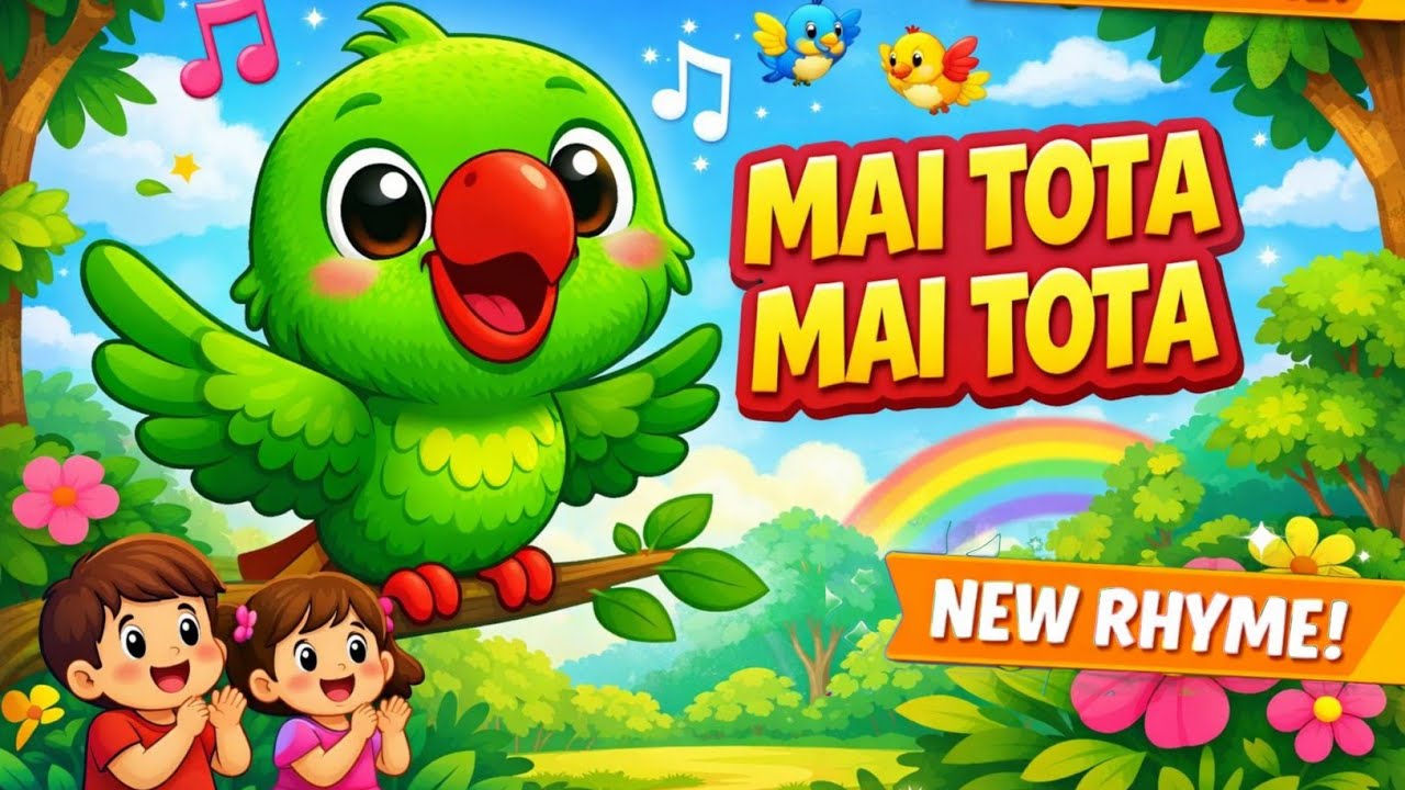 Aachu Mai Tota Mai Tota | मै तोता मै तोता | Hindi Nursery Rhyme & Songs For ...