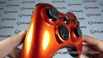 Candy Orange Edition | XBOX360 Modded Controller | HG Arts Modz
