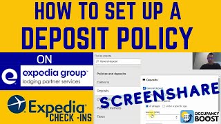 How to Set Up a Deposit Policy for Expedia Check-ins