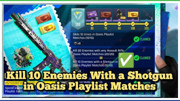 Call Of Duty Mobile Kill 10 Enemies With a Shotgun in Oasis Playlist Matches Task Complete