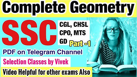Complete Geometry for All SSC EXAMS CGL, CHSL , CPO #cgl #chsl #CDS #CPO #Vivek Sir
