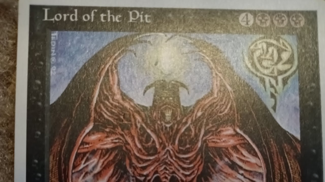 My Quest for a Lord of the Pit