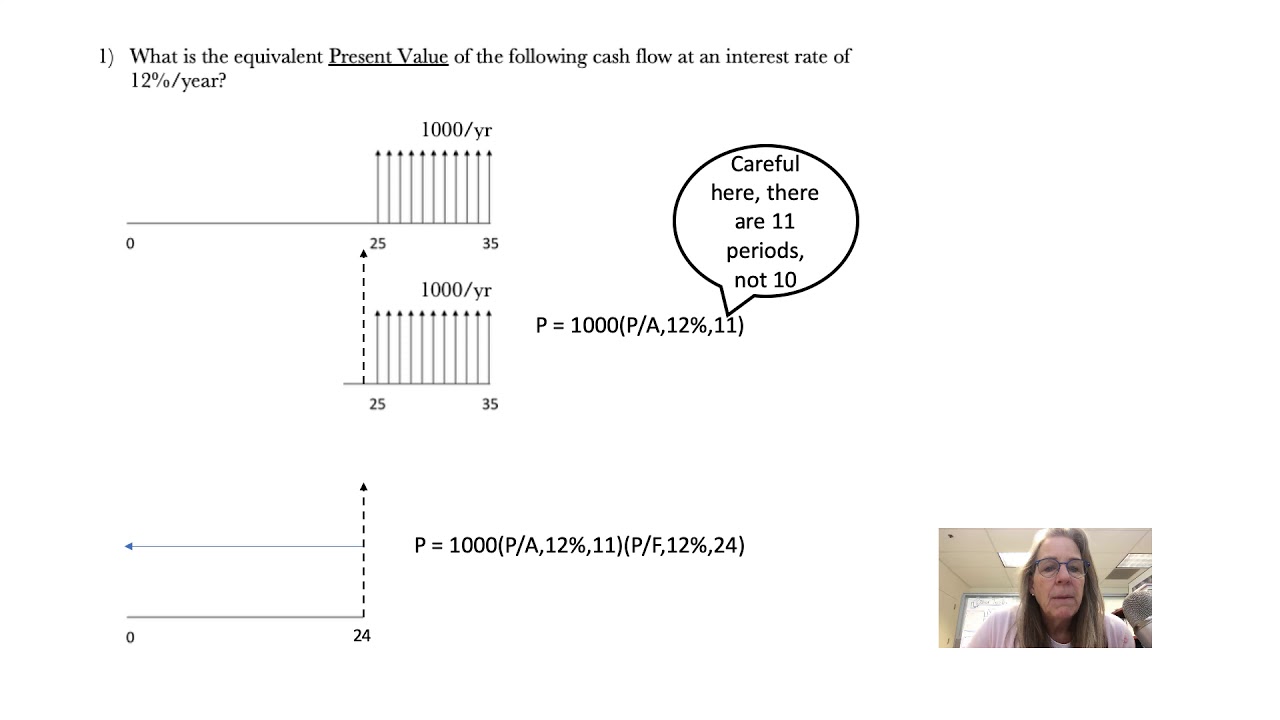 Engr Econ Exam 1 practice problem 1 - YouTube
