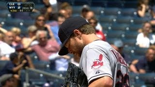 CLE@NYY: Kluber strikes out eight in start vs. Yanks