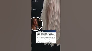 Emma Watson Opens Up About Using Acting as an Escape