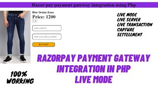 🔴 Razorpay payment gateway integration in Php in HIndi | Payment gateway capture settlement process