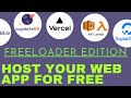 Best services to host your web app for free