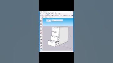 how to make drawers in sketchup