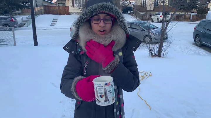 THE BOILING WATER CHALLENGE: MAKING SNOW WITH HOT WATER!!!Feel like -40
