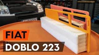 Hvordan skifte Luftfilter på FIAT DOBLO Cargo (223) - videoguide