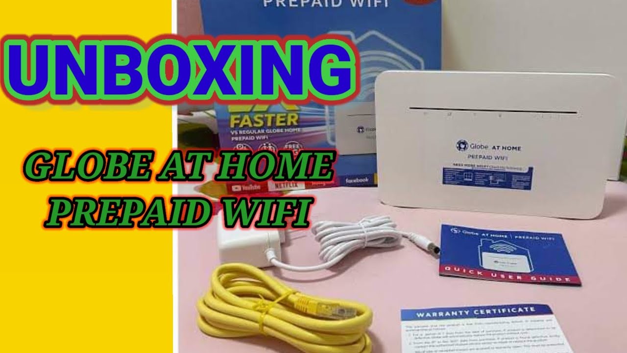 UNBOXING GLOBE AT HOME PREPAID WIFI - YouTube