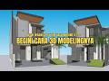 LANGKAH MUDAH MEMBUAT RUMAH MINIMALIS 2 LANTAI DI SKETCHUP