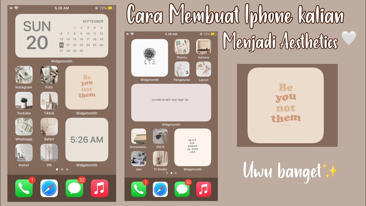 Tutorial Bikin Tampilan Homescreen Kalian Jadi Aesthetics Gambar Aestheticsnya Free Download Youtube