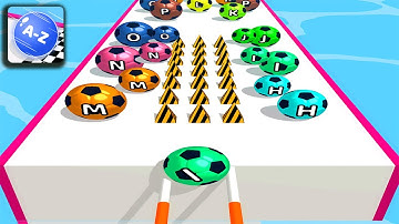 AZ Run - 2048 ABC Runner ⚽🌈🏀 MAX Level Game All Levels Gameplay Android,iOS #2 New Version 1.025