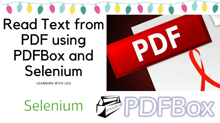 Read Text from PDF files using Selenium and PDFBox API||Selenium WebDriver||Web Automation