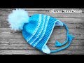 Шапка крючком с подкладом из флиса. Мастер класс+схема. Crochet hat