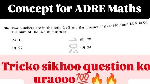 Two numbers are in the ratio 2:3 and the product of their HCF and LCM is 96. The sum of the two nos