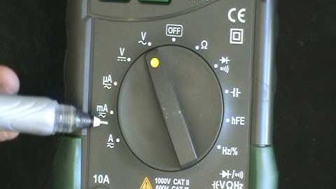 Robotics and Electronics Tutorial - 2 - More on Multimeters