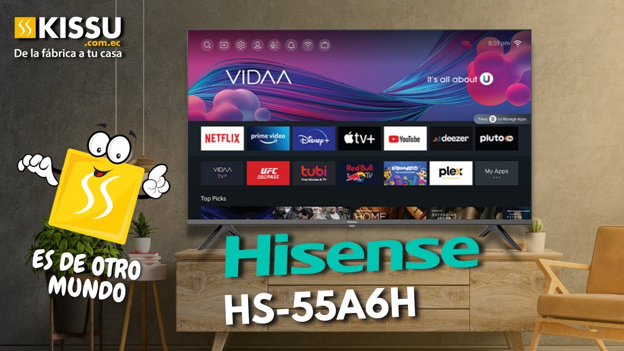 1 Telecomando Universale Per Smart TV Hisense, Compatibile Con Smart TV Hisense Vidaa 4k Hdtv Fhd Qled Lcd Led 77652378