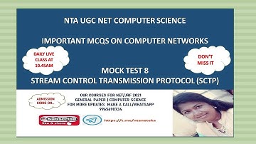 (Mock Test 8) NTA UGC NET Computer Science | Computer Networks MCQs | SCTP
