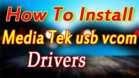 USB VCOM Drivers Manual Installation | On Windows PC | Future solution Hindi video