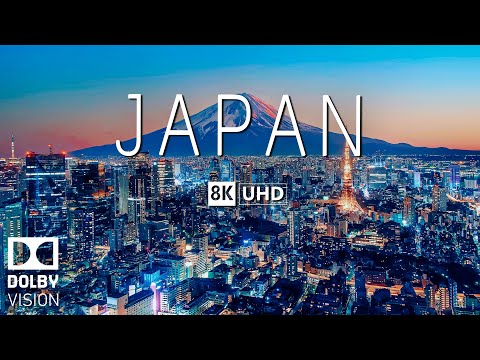 Japonya 8K Video Ultra HD Yumuşak Piyano Müziği - 60 FPS - 8K Doğa Filmi