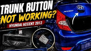 Hyundai Or Kia Access Rear Trunk Release Botton Replacement. Big Wins for this young Technician.