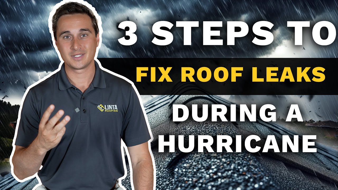 ROOF LEAK During a HURRICANE: 3 ESSENTIAL Steps to PROTECT Your Home ...