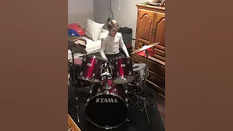 Lucas on drums Caught up in the country
