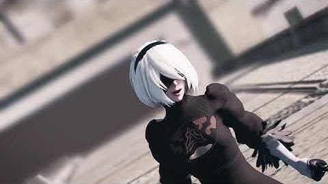 MMD : Catch Fire ( Model - NieR Automata : YoRHa No.2 Type B )