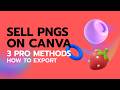 Make Money on Canva: Exporting High-Quality Transparent PNGs