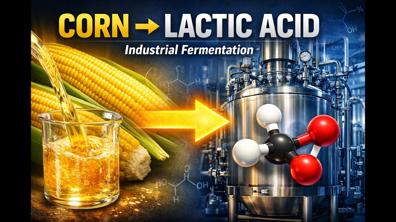 How lactic acid manufactured from corn sugar