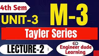 Taylor Series Method Numerical Problems | M-3 Unit 3 Lecture 2 | RGPV B. Tech 4th Sem
