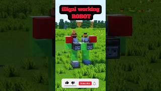 illigal working ROBOT BUILD hacks🗿🗽#minecraft #hadubhagamer #shorts