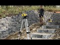 Build Stone Steps out of Retaining Wall Blocks