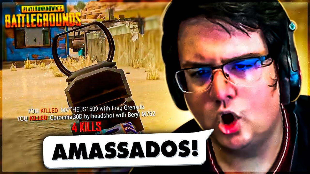 AMASSANDO OS INIMIGOS COM A MIRA JOVENZINHA 😎 – PUBG