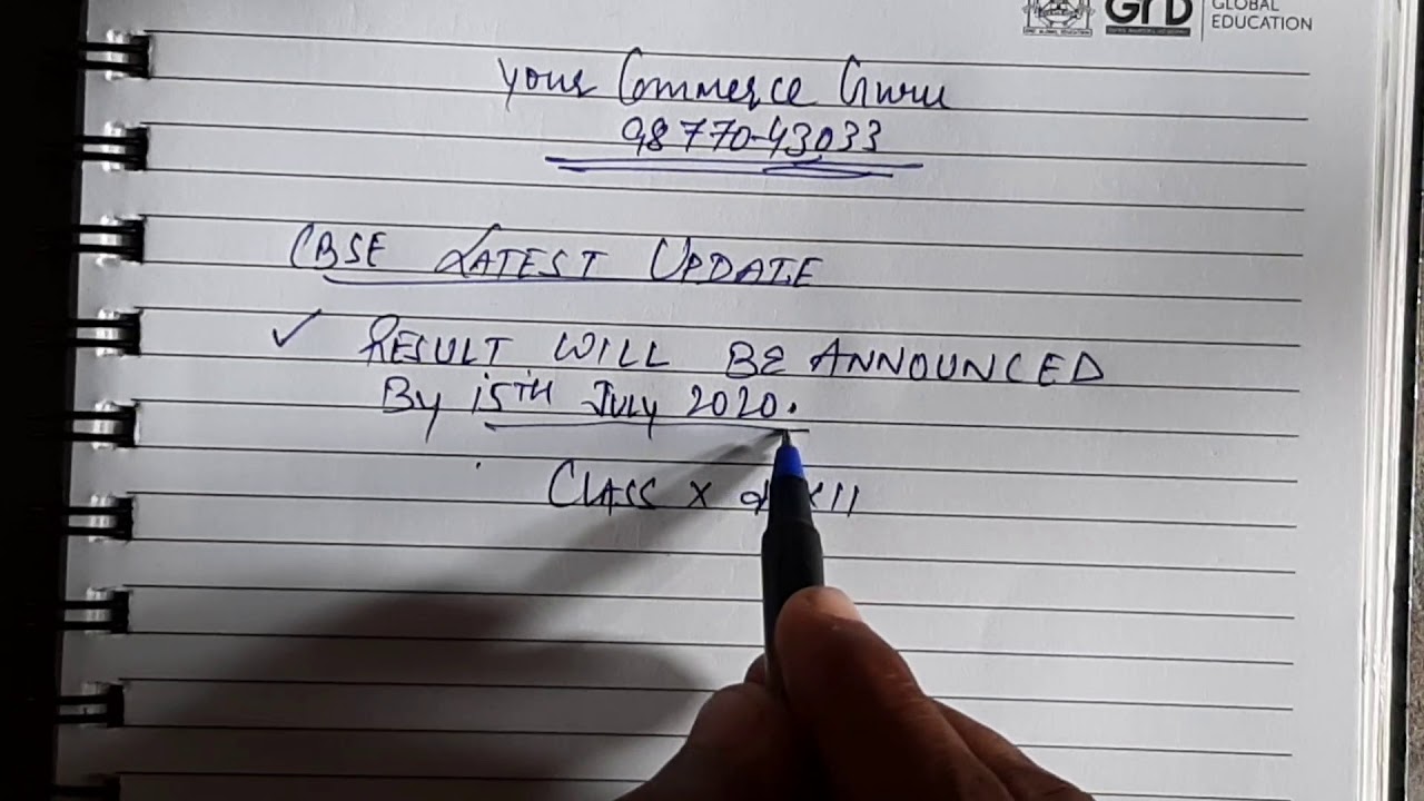 CBSE BIGGEST UPDATE || CLASS 10 AND 12 RESULT ON 15TH JULY 2020 || MUST WATCH VIDEO